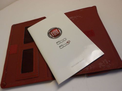 2012 fiat 500 user guide owners manual &amp; case