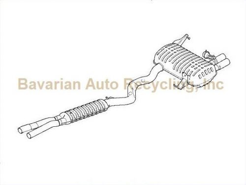 Bmw 328i 4dr e90 exhaust muffler assembly