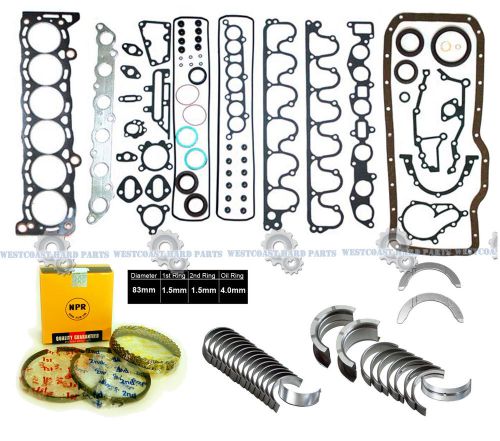 85-88 toyota supra cressida 2.8l dohc 12v 5mge l6 full set *engine re-ring kit*