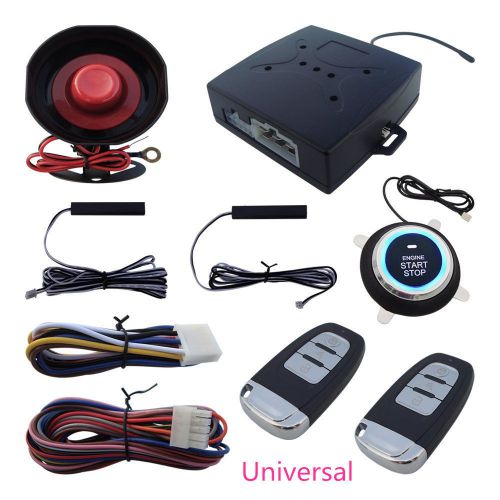 Pke autos suv alarming system keyless &amp; engine ignition push starter button kit