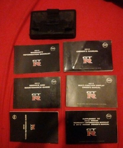 2012 12 nissan gt-r gtr (skyline) owners manual set w navigation gr8 4 resale