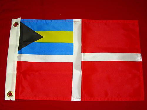 Bahama bahamas courtesy flag 12 x 18 new nylon dyed seachoice 78241