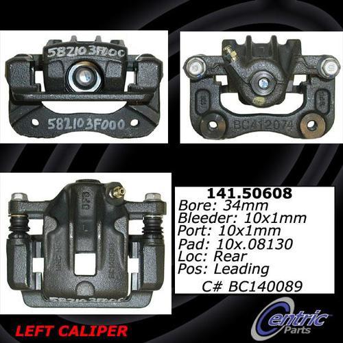 Centric 141.50608 rear brake caliper-premium semi-loaded caliper