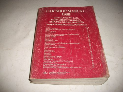 1989 lincoln town car grand marquis crown victoria shop manual clean cmystor4mor