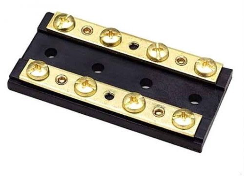 Seachoice 4 gang terminal block buss bus bar brass hardware 30a @ 12v 13501