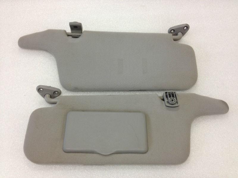 98 99 00 01 02 subaru legacy outback  sun visor set pair oem gray