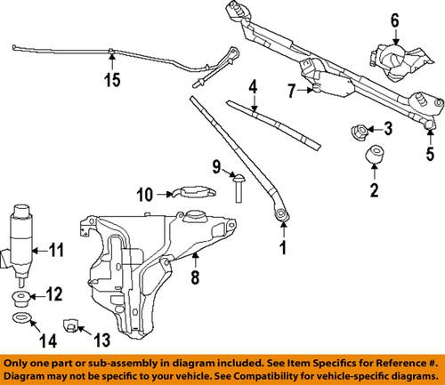 Mopar oem 68082552aa windshield wiper motor