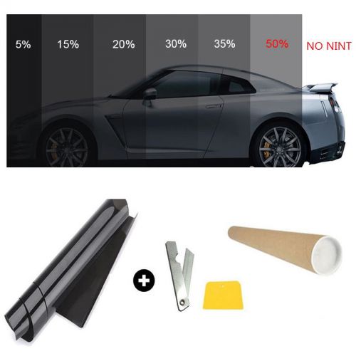 Car black pro car home glass window tint tinting film roll 50cm*3m 50% vlt new