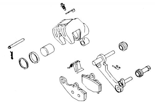 K&amp;l supply brake caliper rebuild kit 32-7478