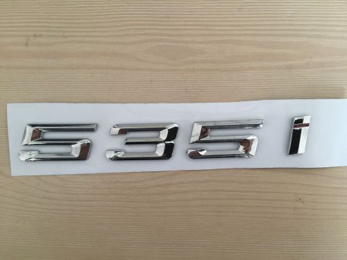 Chrome badge emblem  for  535i