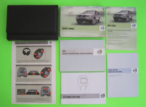 2012 volvo xc 90 xc90 factory owner&#039;s manual set &amp; case *oem*