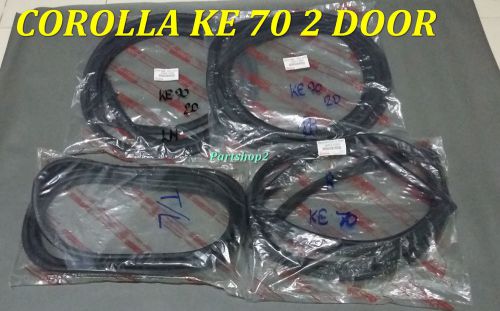 1984 toyota corolla ke70 dx 2 door cupe set winshieds &amp; weatherstrip seal 4 pcs