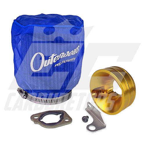 Gx200 clone predator 6.5hp go kart mini bike air filter w/outerwear adaptor kit