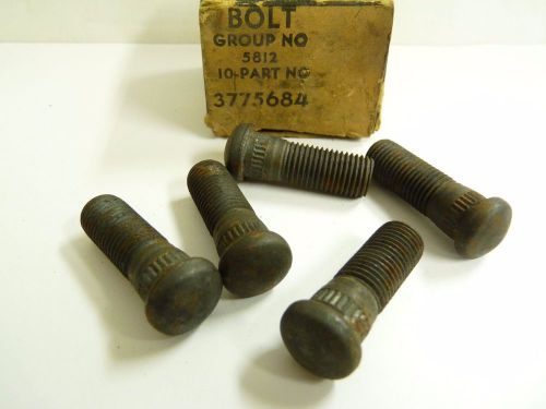 Nos 1960 1961 corvair wheel hub bolt (5) gm 3775684 fr &amp; rr