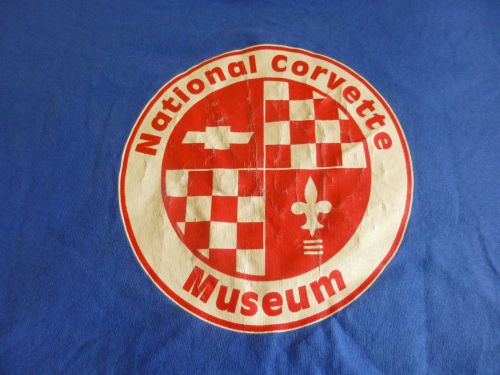 Vintage national corvette museum stuff t-shirt made in usa rare  - free s/h
