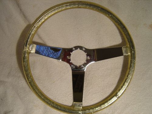 Corvette steering wheel, one of a kind, unique, prototype, show quality chrome