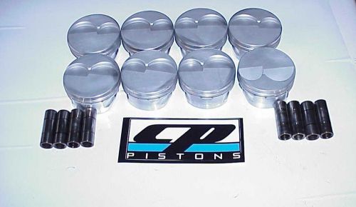 Cp gas ported sb 18° chevy pistons &amp; 8  .927  pins 4.150&#034; bore 1.062&#034; ch mh