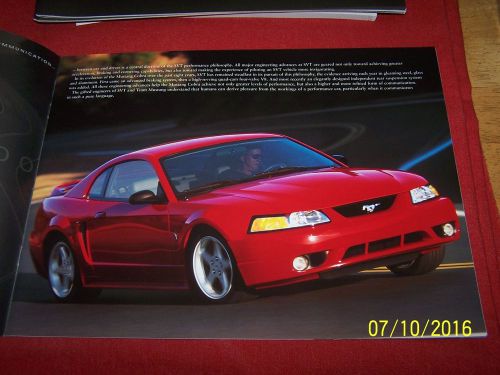 Original new 2000 ford svt mustang cobra brochure