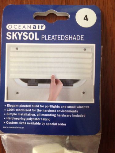 Oceanair pleated shade - 30&#034; - cream color