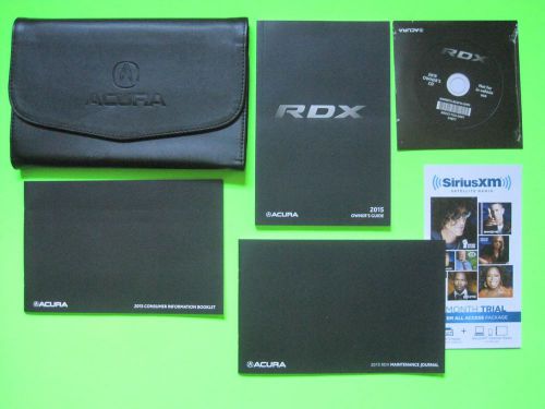 2015 acura rdx factory owner&#039;s manual set &amp; case *oem*