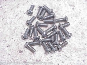 25 stainless steel fine thread button socket head screws 10-32 x 1/2&#034; nascar