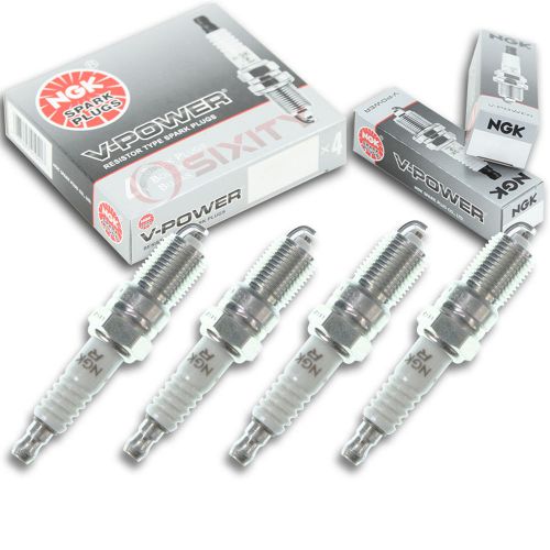 4pcs 98-00 marine power v6 262 cid 4.3l ngk v-power spark plugs inboard 6 ok