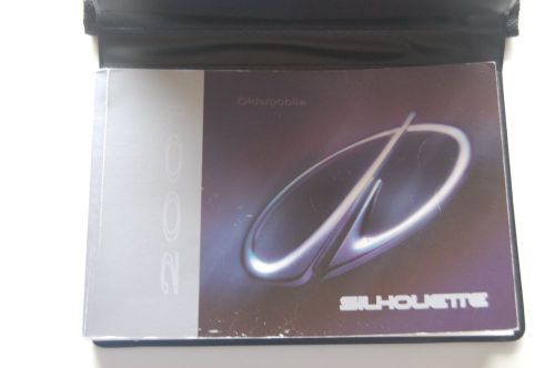 2001 oldsmobile silhouette factory original owners manual with case