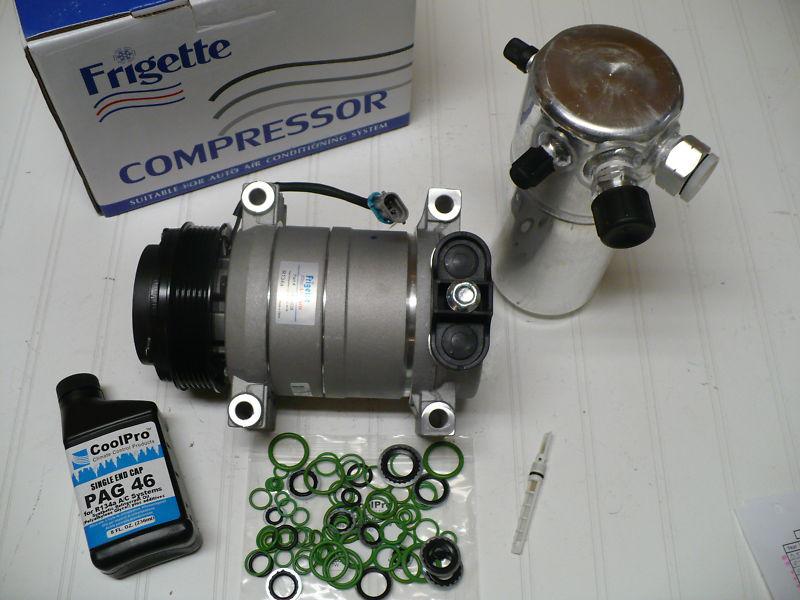 1998 chevy express 3500 (5.7l, 6.5l diesel, 7.4l) *frigette* ac compressor kit  