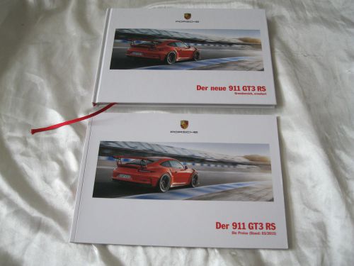 2015 porsche 911 gt3 rs hardcover brochure set prospekt catalogue german 991