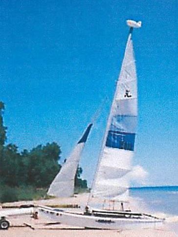 1977 hoibe cat 16&#039; catamaran
