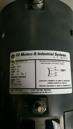 Brand new - ge - dc 36 volt electric golf cart motor - model d394