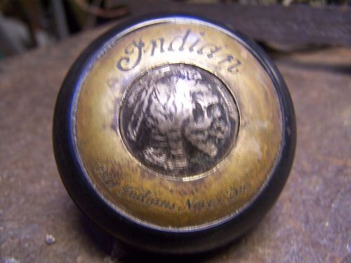 Antique indian motorcycle skull shift knob chief scout v twin vintage tank jocke