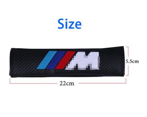 Carbon fiber seat belt cover shoulder pad for bmw e90 e91 e92 e93 e60- e64-new