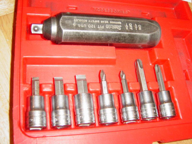 Snap on tools 8 piece impact driver set 