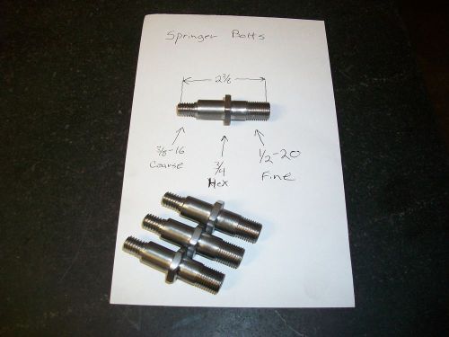 Harley springer fork 1/2&#034; x 20tpi 3/8&#034;-16tpi adapters bolt stud bobber chopper