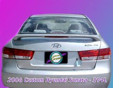 Painted custom style spoiler for a  hyundai sonata  2006-2010