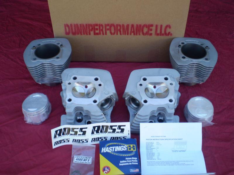 Harley twin cam big bore kit with ported heads 95"  (1999-2006) stock #09192013