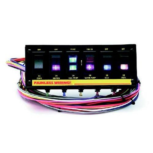 Painless wiring 50302 6 switch panel w/harness