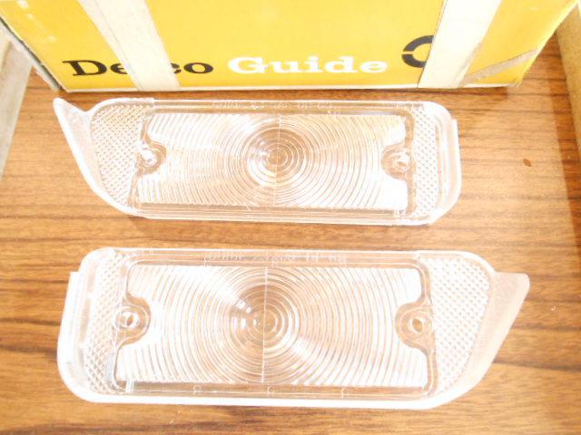 1969 pontiac parking light lamp lens guide 23 lh rh side