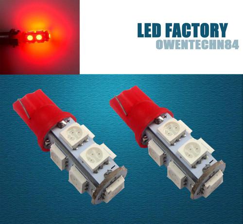 Oa 2x red 9-smd led t10 175 2821 585 927 194 w5w backup lamps bulbs #oa32