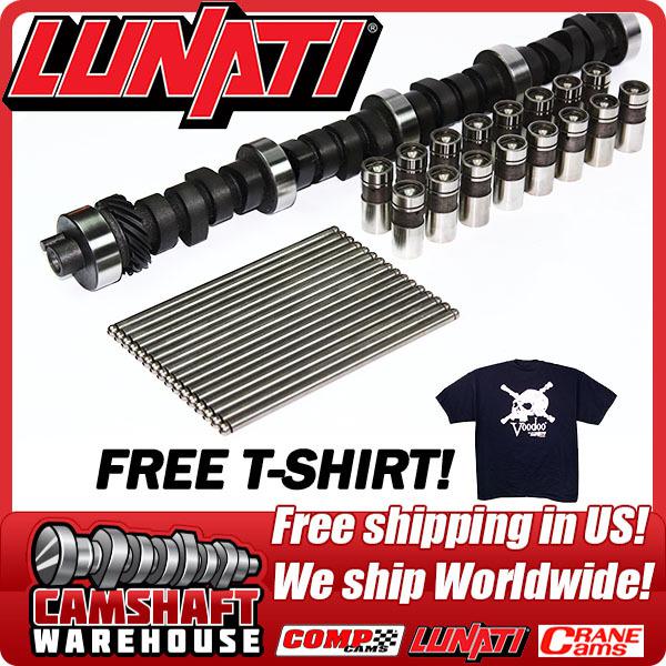 Lunati 352-428 ford fe 268/276 .552"/.564" voodoo cam camshaft lifters pushrods