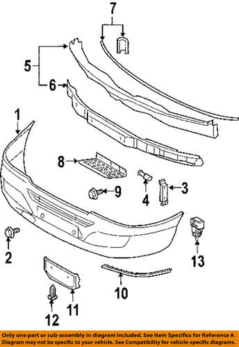 Dodge oem 5104505aa front bumper-bumper bracket