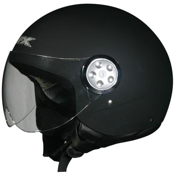 Afx fx-42 pilot solid flat black helmet