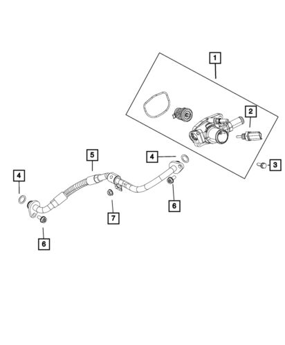 Genuine mopar o ring 68166577aa