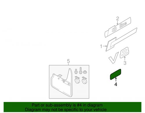 Genuine audi stone guard 4g0-890-906