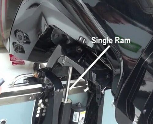 Wedge universal single ram transom saver support for tohatsu outboards