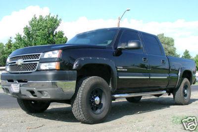 Gmc sierra 2500 / 3500  riveted finish fender flares 2001-2007