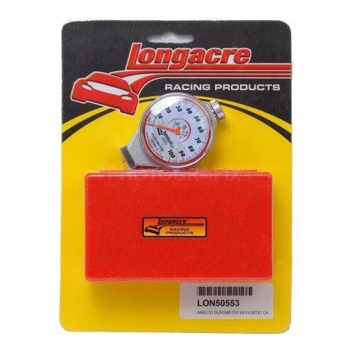 Longacre racing 50553 analog tire durometer w/ plastic case go kart