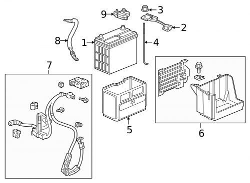 Genuine honda bolt battery setting (191mm) 31513-tba-a10