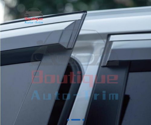 For kia k5 2021-2025 steel bright bar window visor vent shades sun rain guard